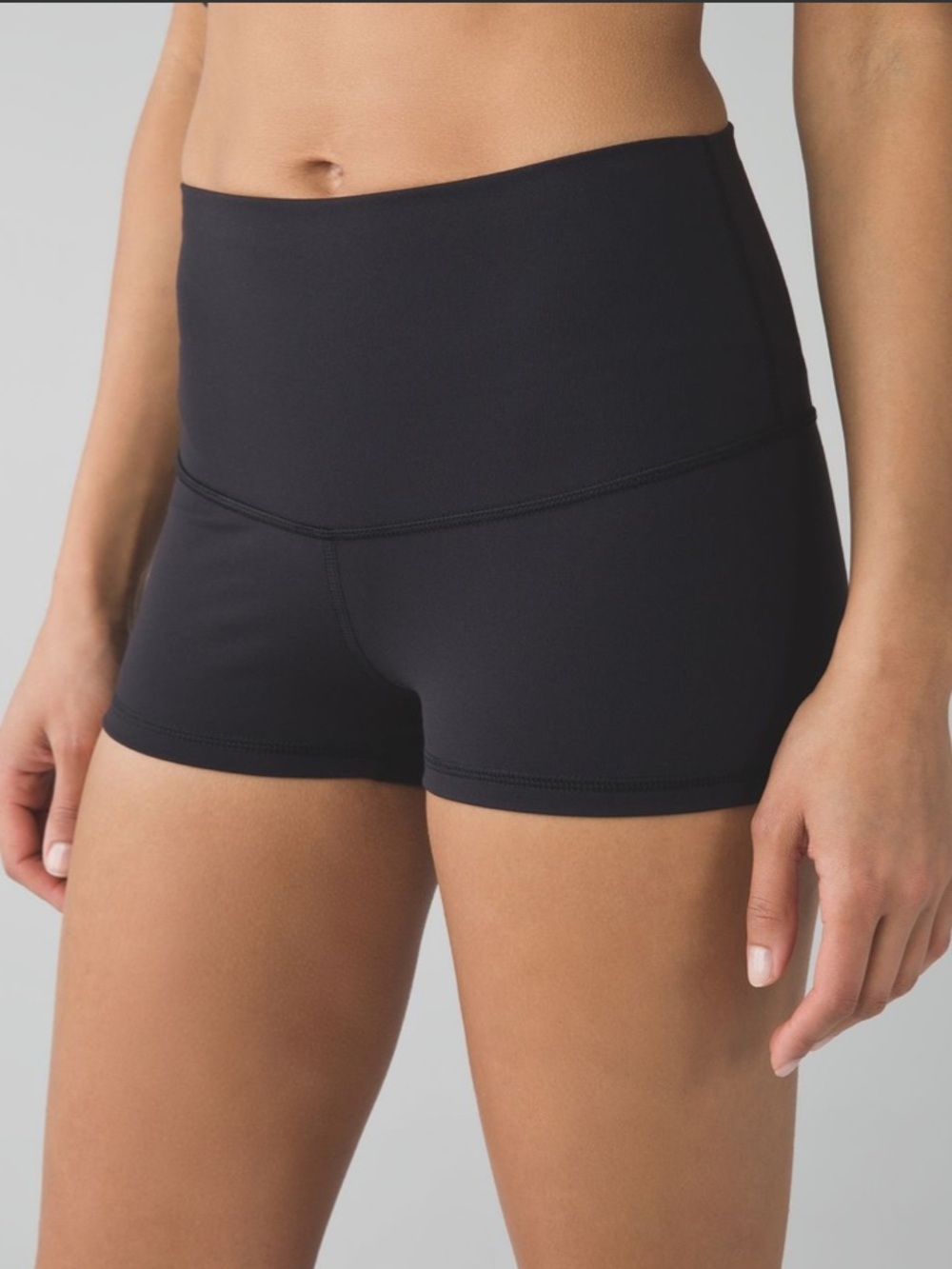 lululemon Boogie Short Roll Down Full On Luon Black Sz 6